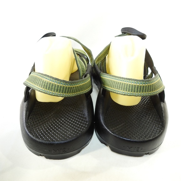 Chaco Sz 12 M Green Water Sport Sandals Mens B4 B9 - Picture 7 of 8